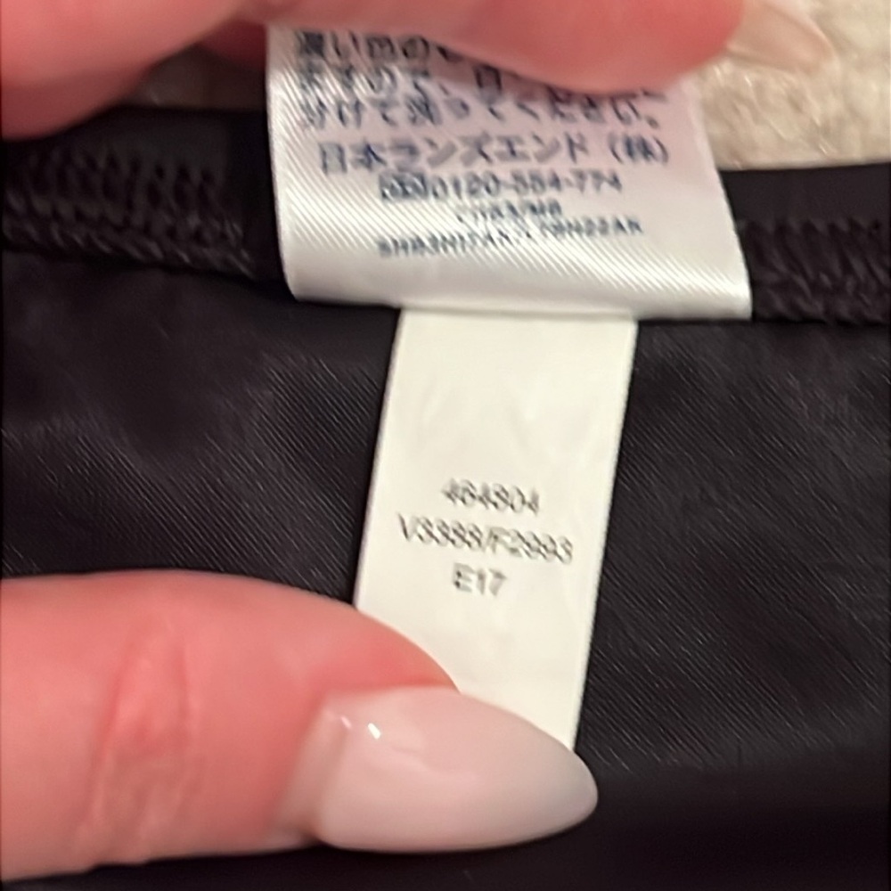 Lands’ End Black Flounce Swim Skirt 16W - Picture 7 of 7